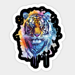 Tiger Color Patterns Sticker